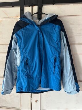 Columbia Light Blue Hooded Jacket